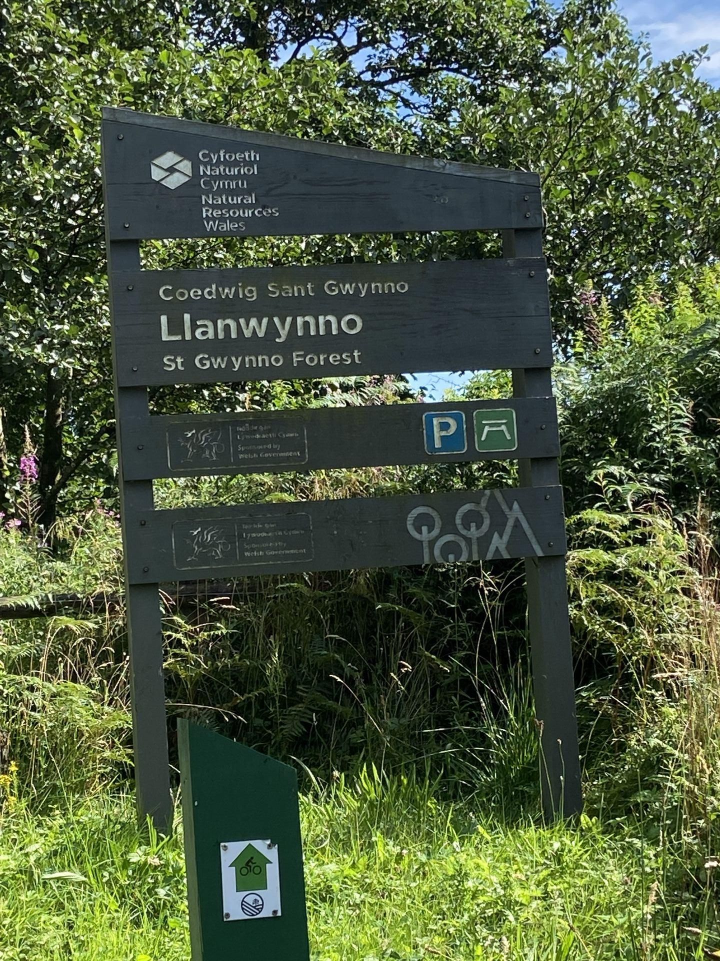 St Gwynno Forest Sign